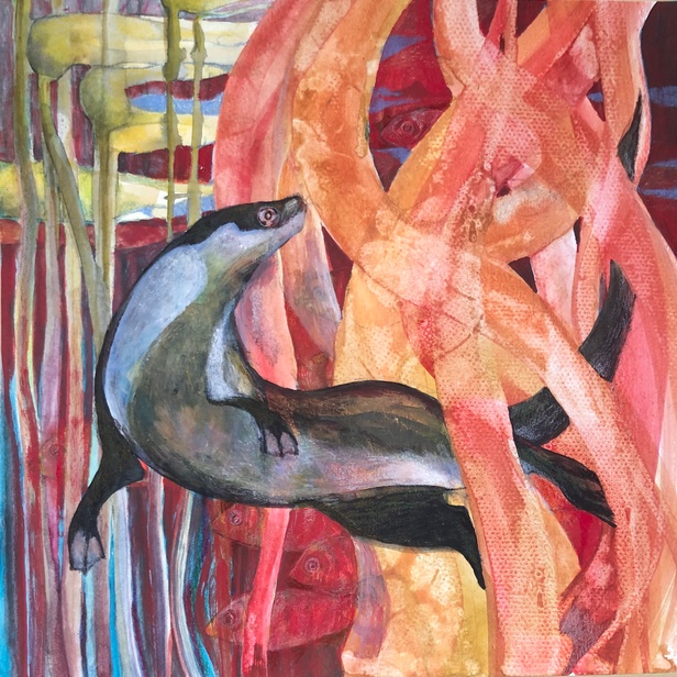 Otter painting